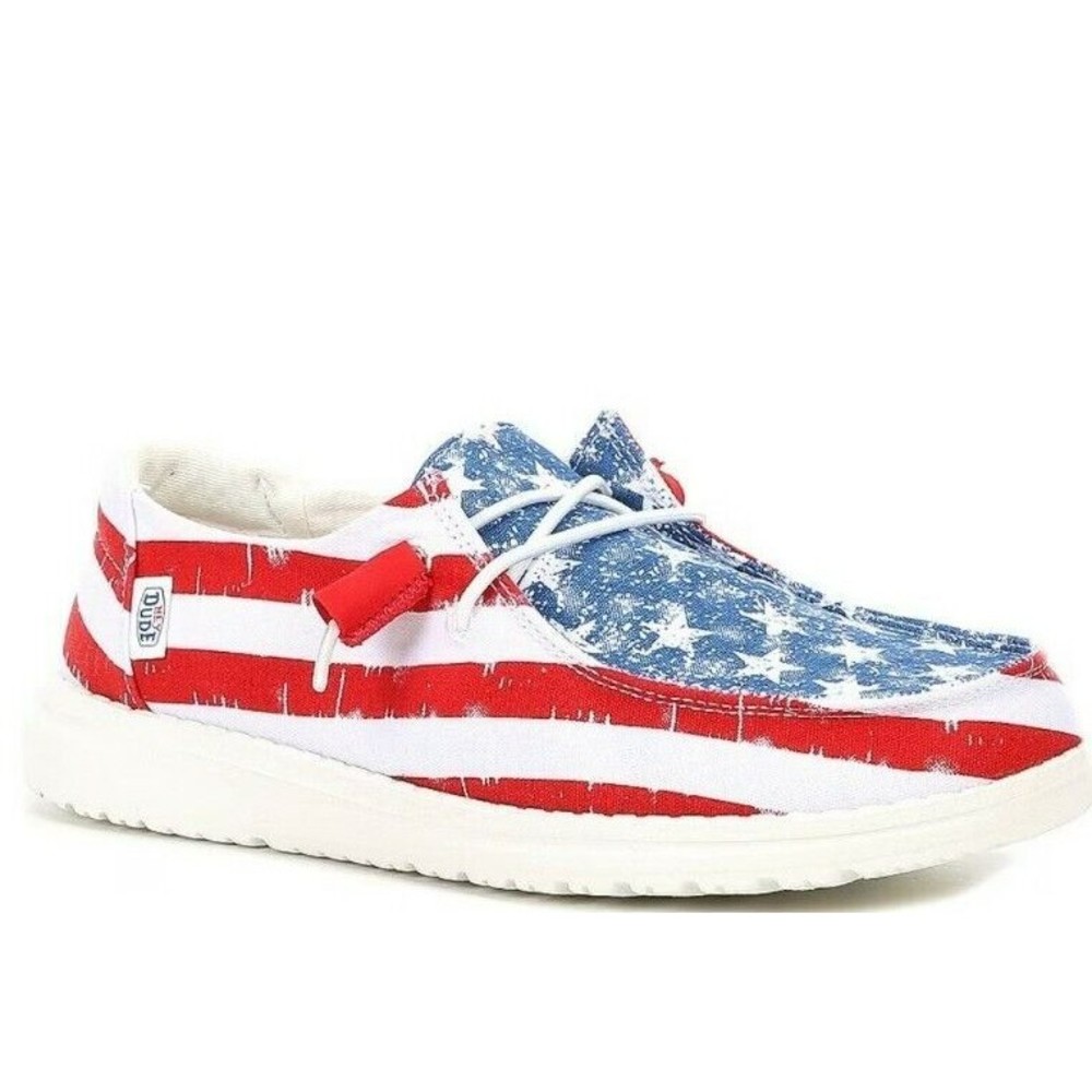 Hey Dude Women's Wendy Star Spangled Shoes NIB! Size 9